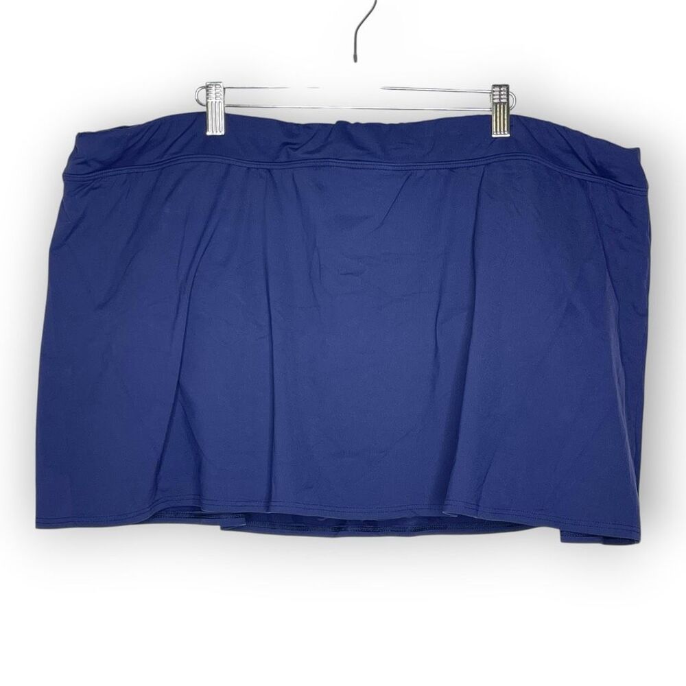 Lands’ End Swim Skirt Swimwear Bottoms Navy Blue Women's Plus Size 26W